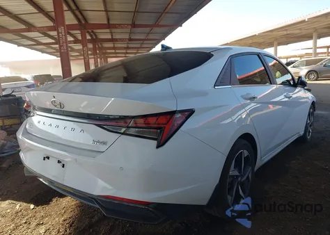 2021 Hyundai Elantra Hybrid Limited z USA, uszkodzony, nr VIN KMHLN4AJ5MU011552